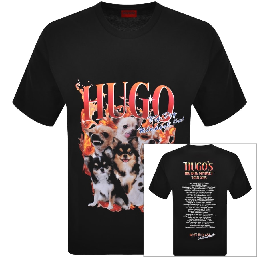 HUGO Dugie T Shirt Black | Mainline Menswear United States